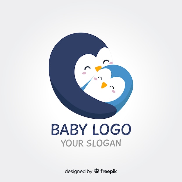 Baby penguin logo