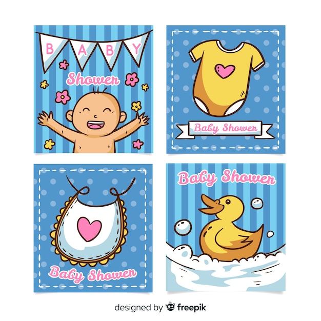 Baby shower cards collection