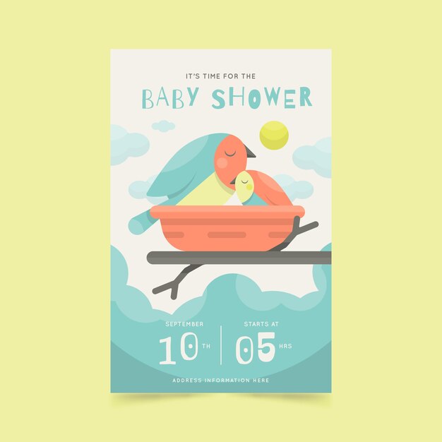 Baby shower invitation style