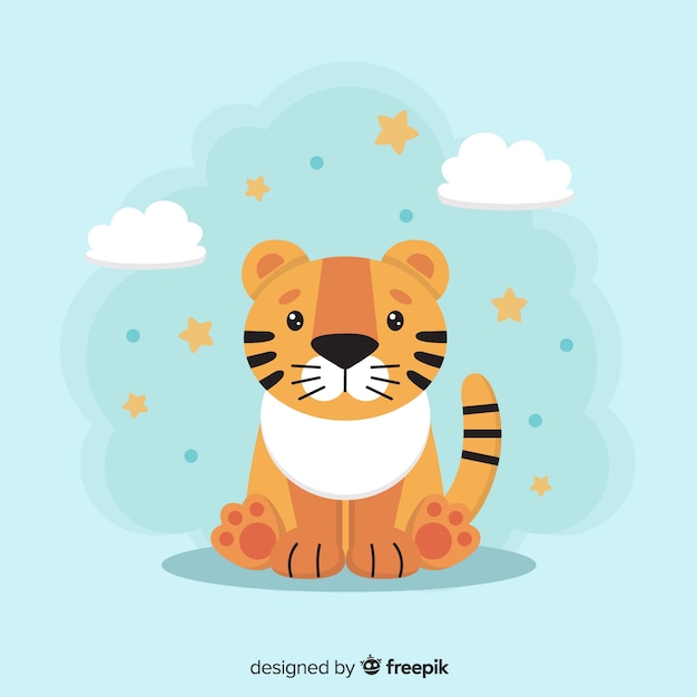 Baby tiger background