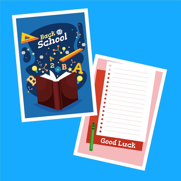 Free Vector back to school card template