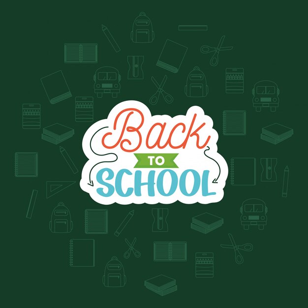 Back to school composition design