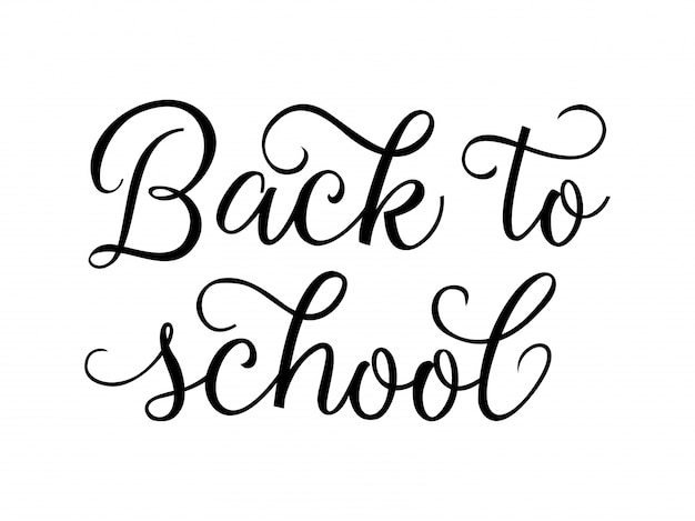 Free Vector back to school creative lettering