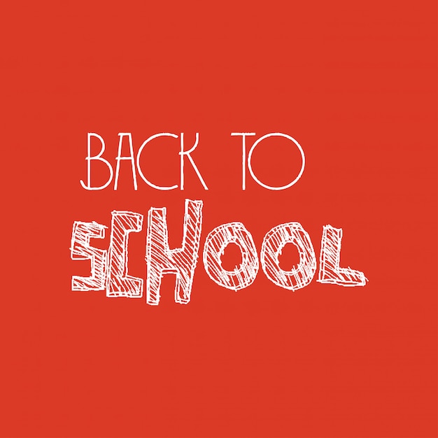 Free vector back to school design with orange background vector