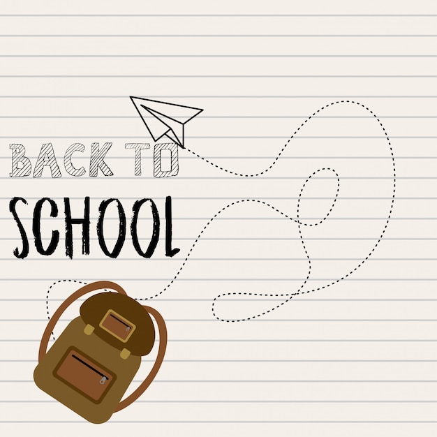 Back to School design with white background vector