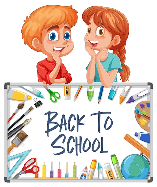 Free vector back to school fun