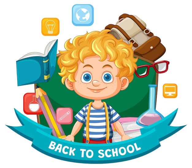 Free Vector back to school illustration