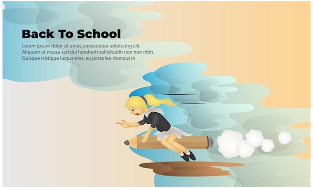 Free Vector back to school illustration