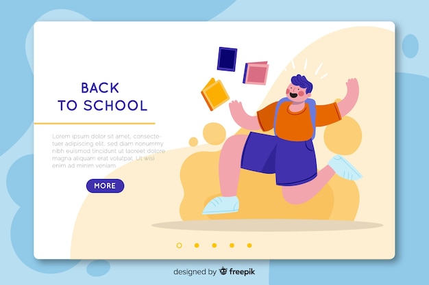 Back to school landing page