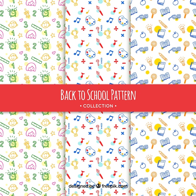 Back to school pattern collection