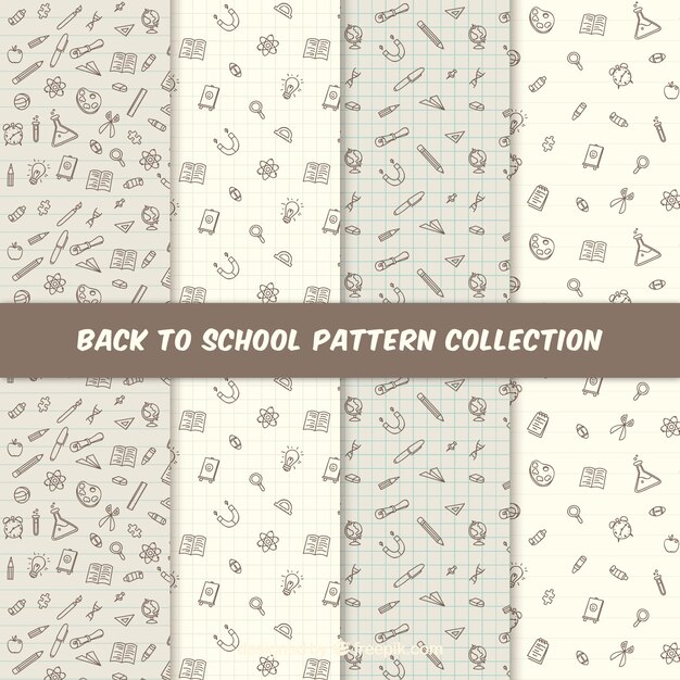 Back to school pattern collection