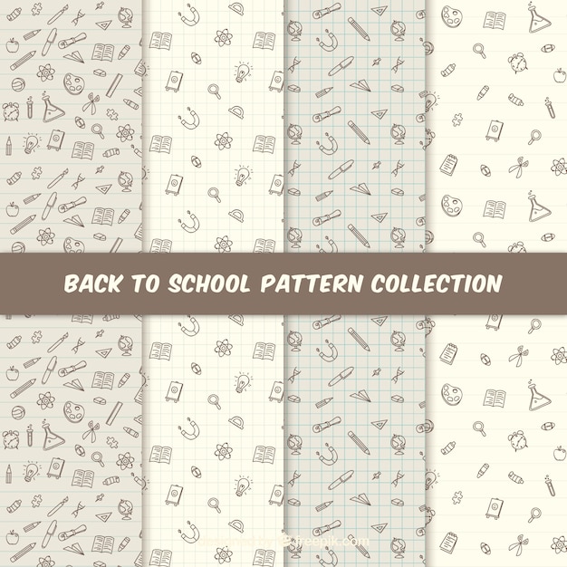 Back to school pattern collection