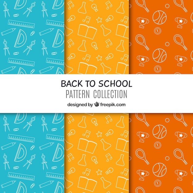 Back to school pattern collection