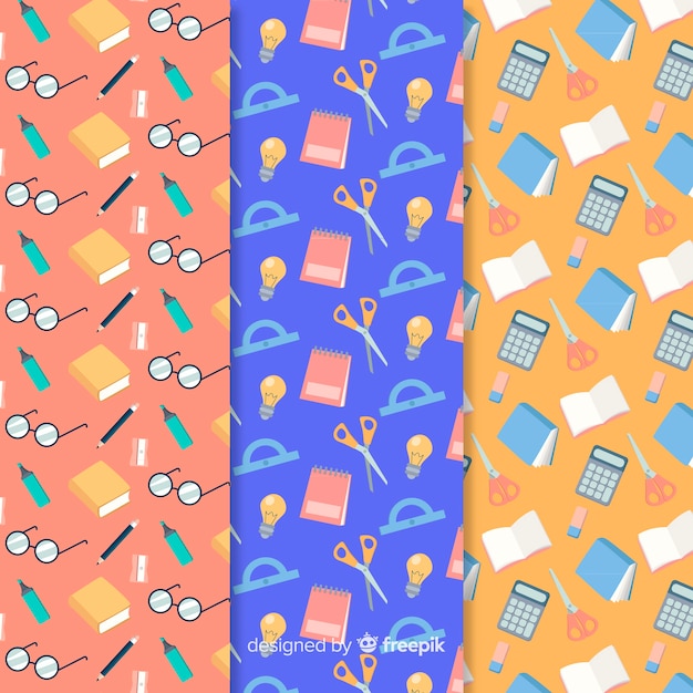 Back to school pattern collection