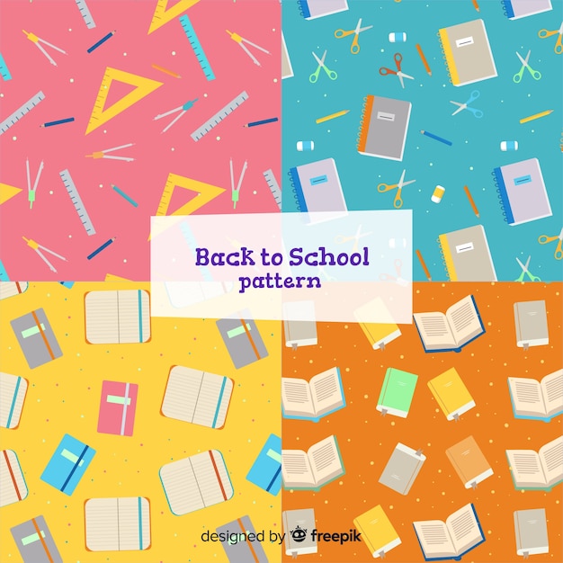 Back to school pattern collection