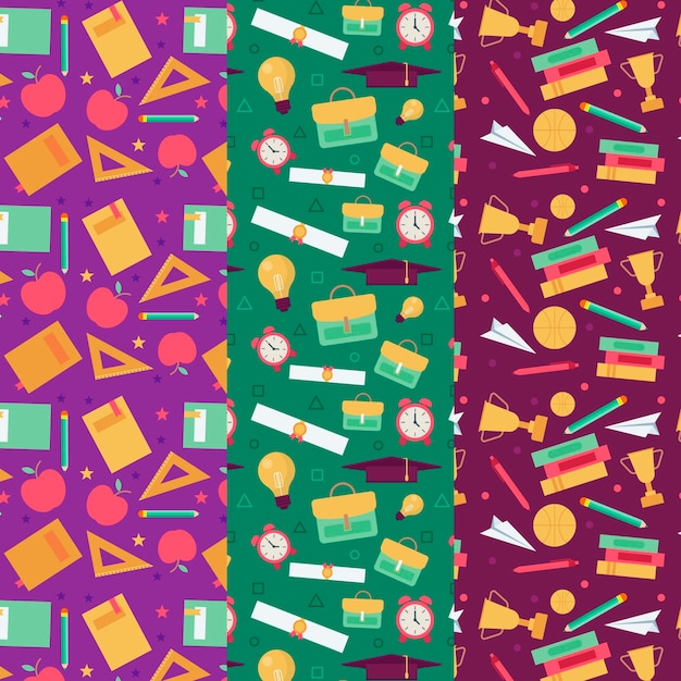 Back to school pattern collection