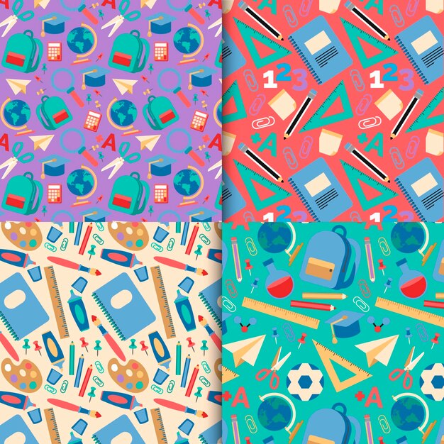 Back to school pattern collection