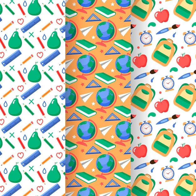 Back to school pattern collection