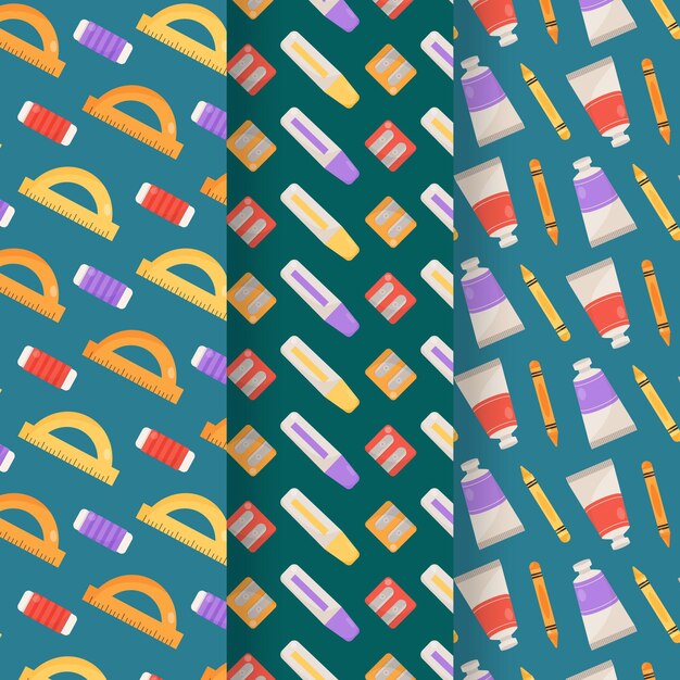 Back to school pattern collection