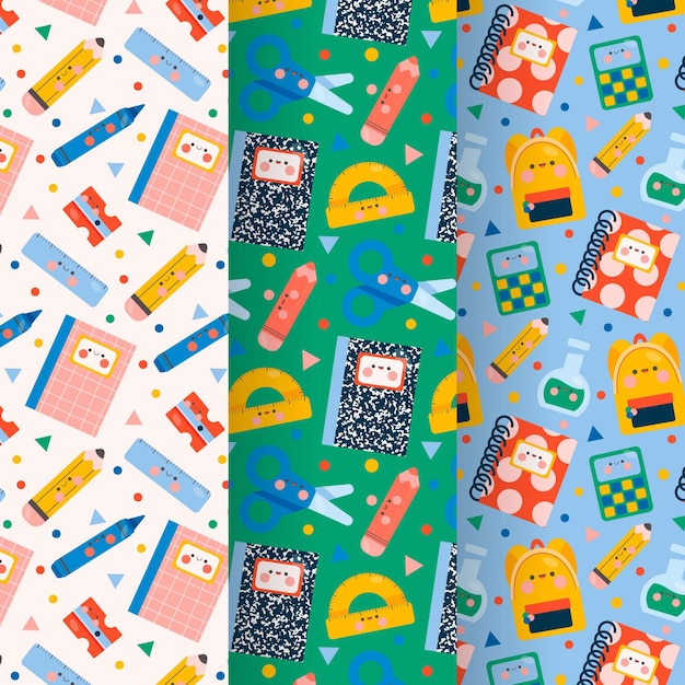 Back to school pattern collection