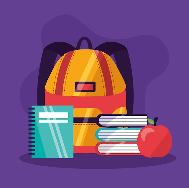 Free vector back to school supplies in flat style