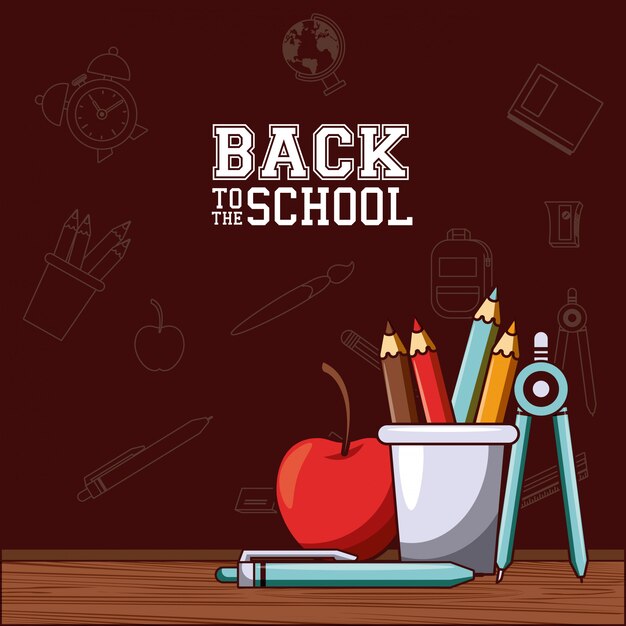 Free Vector back to school   