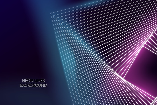 Free Vector background abstract neon lines