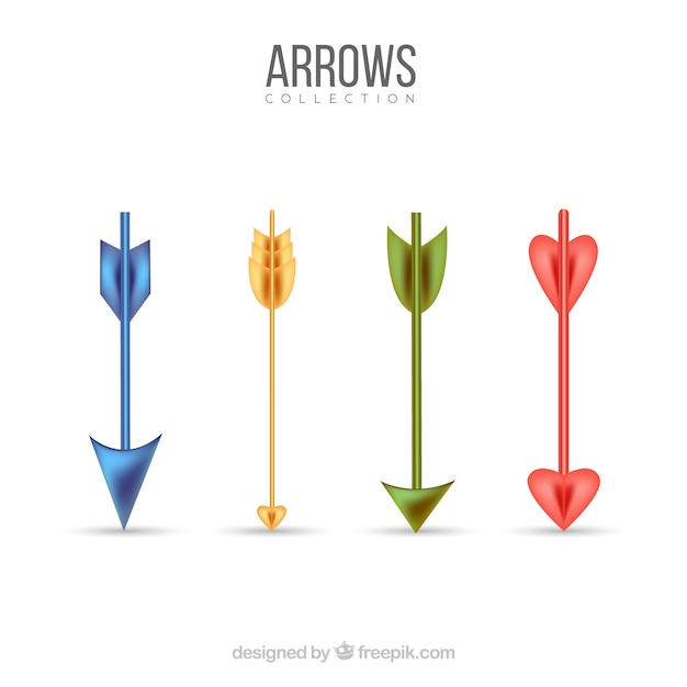 Background of beautiful colored arrows