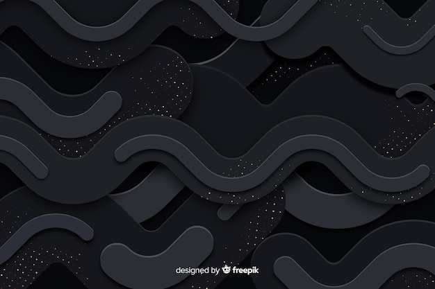 Free Vector background black paper with halftone effect