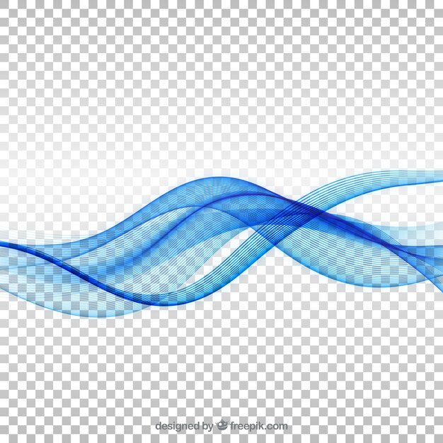 Background of bright blue waves