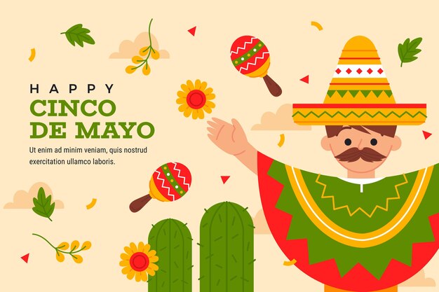 Background for cinco de mayo celebration