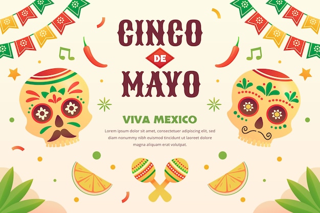 Background for cinco de mayo celebration