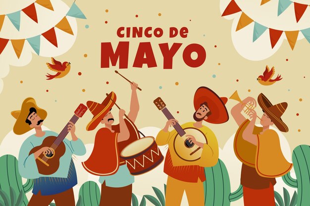 Background for cinco de mayo celebration