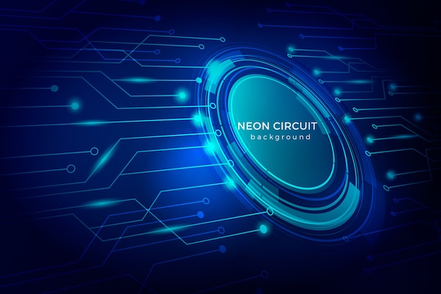 Background circuit board neon