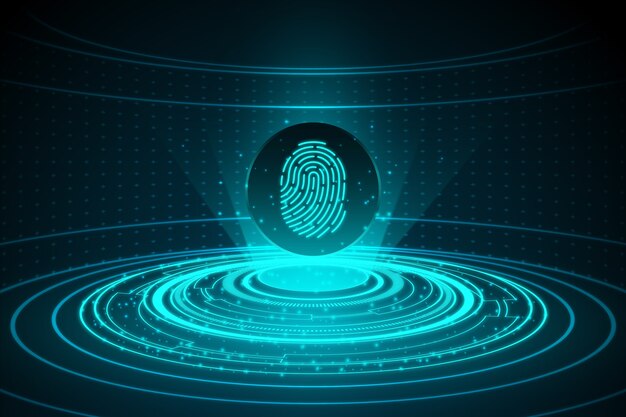 Background fingerprint neon