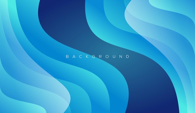 Free Vector background gradient blue wave modern abstract