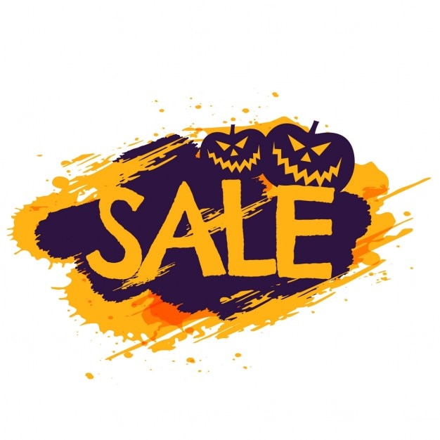 Free Vector background for halloween sales