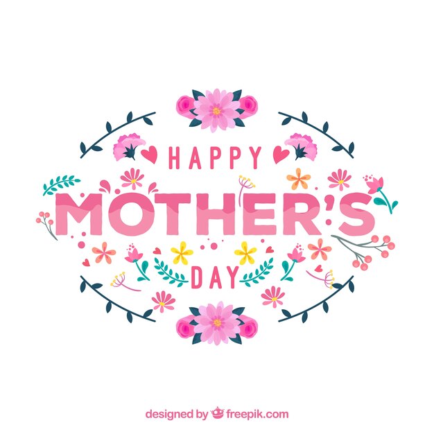 Free Vector background happy mother's day