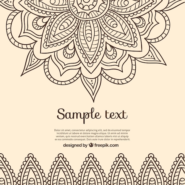 Free Vector background in indian design