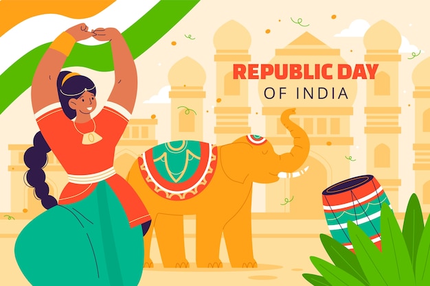 Background for indian republic day national holiday