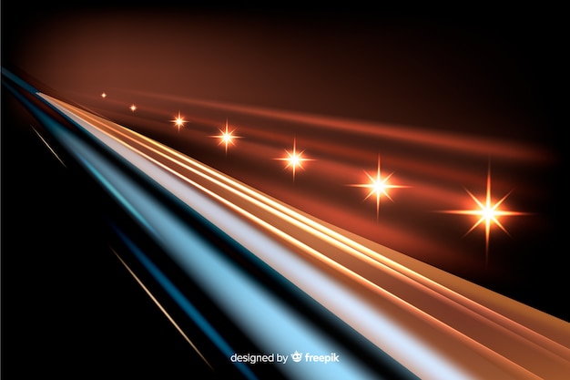 Free Vector background lights trail high speed