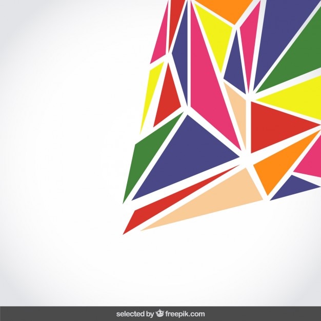 Background made with colorful polygons