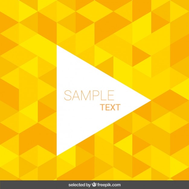 Free Vector background made with yellow triangles