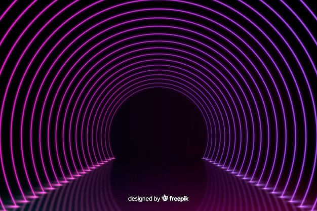 Free vector background neon lights stage