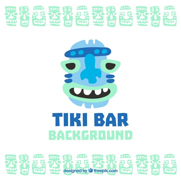 Background of nice tiki mask