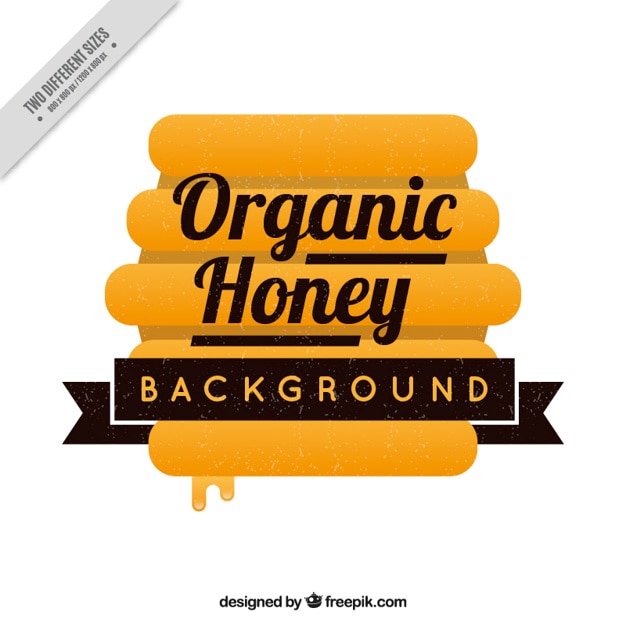 Free Vector background organic honey with honeycomb