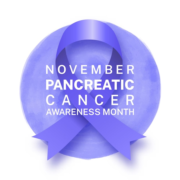 Free Vector background for pancreatic cancer awareness month