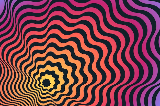 Background psychedelic optical illusion theme