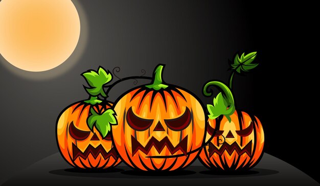 background pumpkin design Halloween