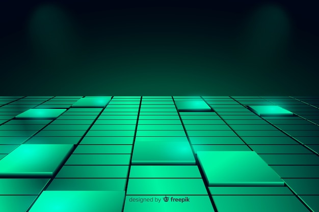 Free vector background realistic cubes floor